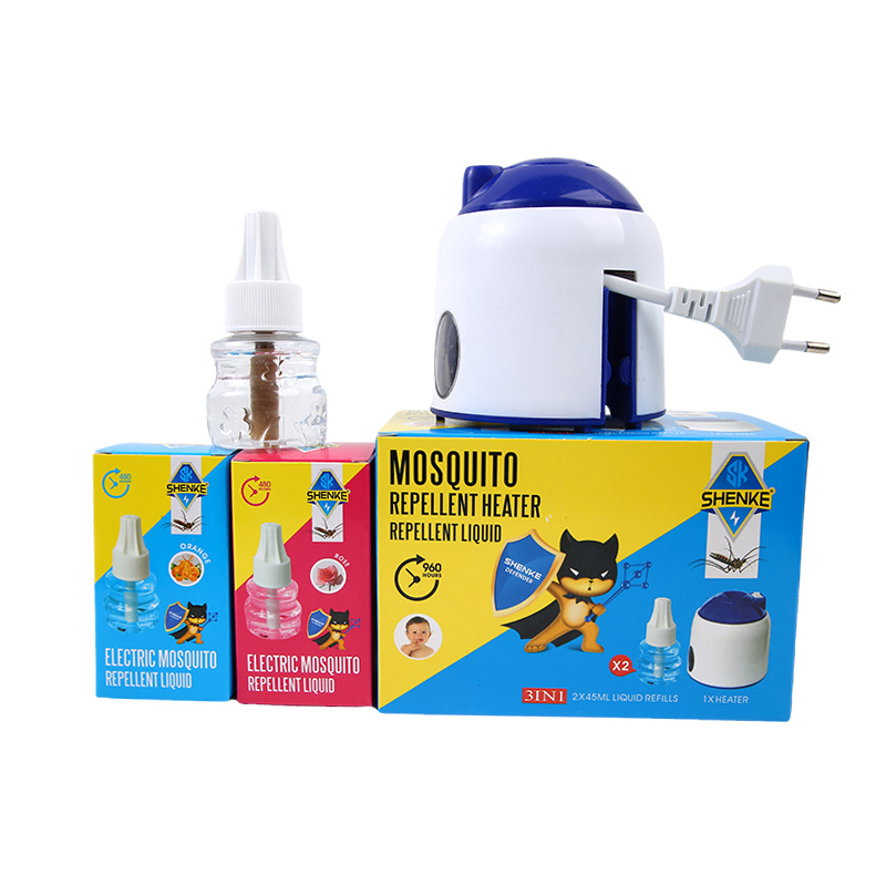 Recambio de l&iacute;quido repelente de mosquitos frente a juego de calentador